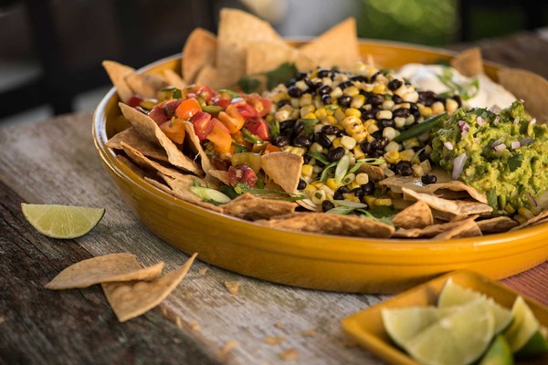 Festive Layered Bean Dip