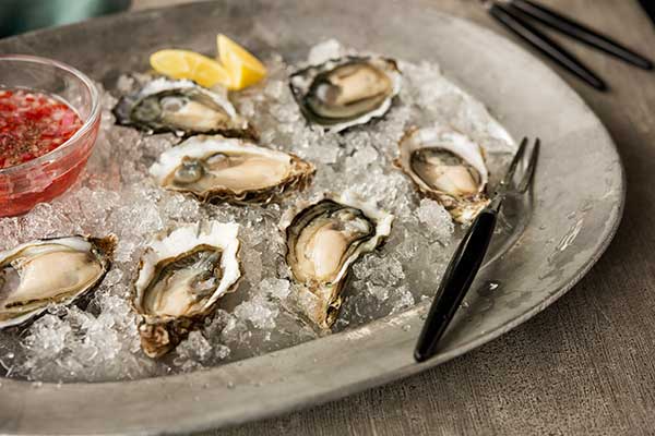 Oysters on the Half Shell with Magnolia Lane Mignonette