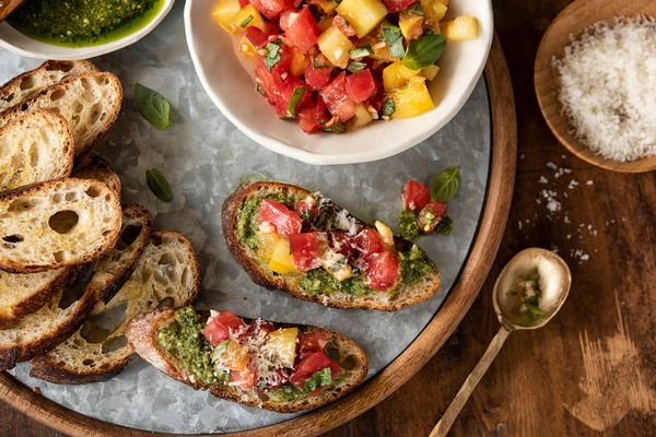 Fresh Garden Tomato Bruschetta