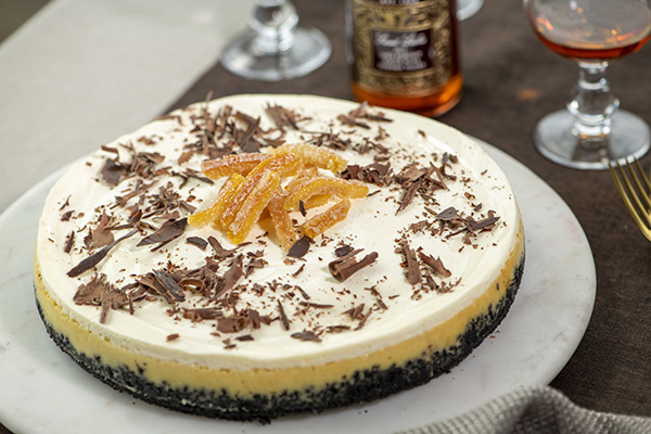 Cheesecake with Orange Essence and Chocolate Crust