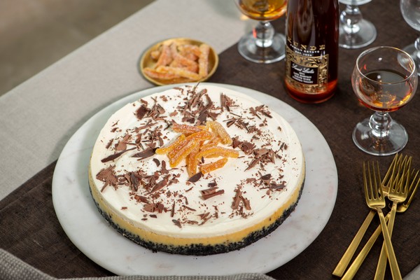 Cheesecake with Orange Essence and Chocolate Crust