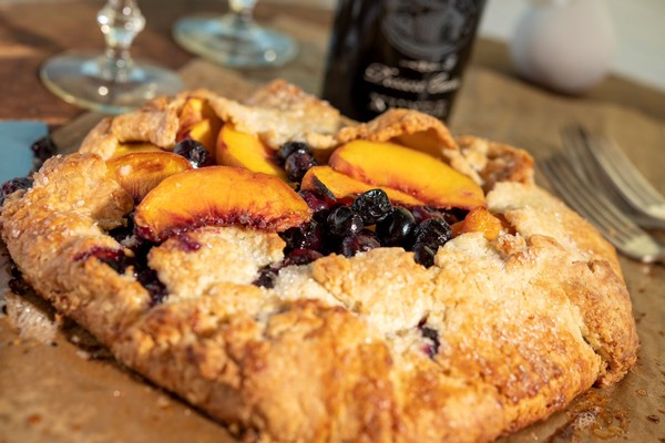 Peach and Blueberry Galette