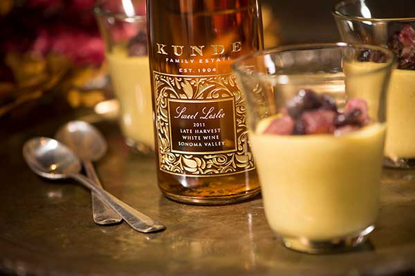 Zabaglione with Fall Fruit Compote