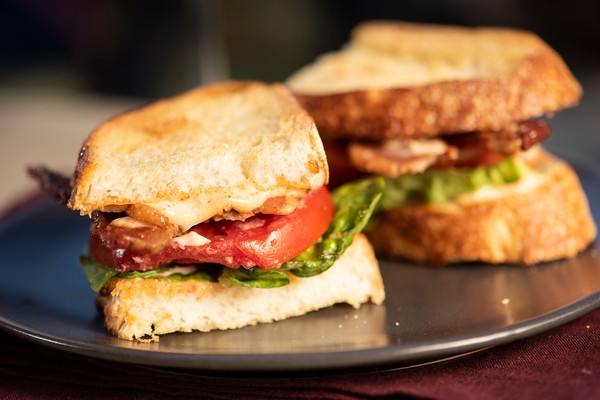 Bacon Lettuce and Tomato with Smoky Aioli Sandwich