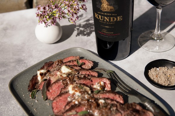 Bavette Steak with Porcini Port Butter