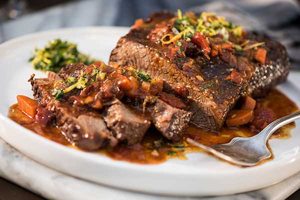 Savory Braised Beef Brisket with Zesty Gremolata