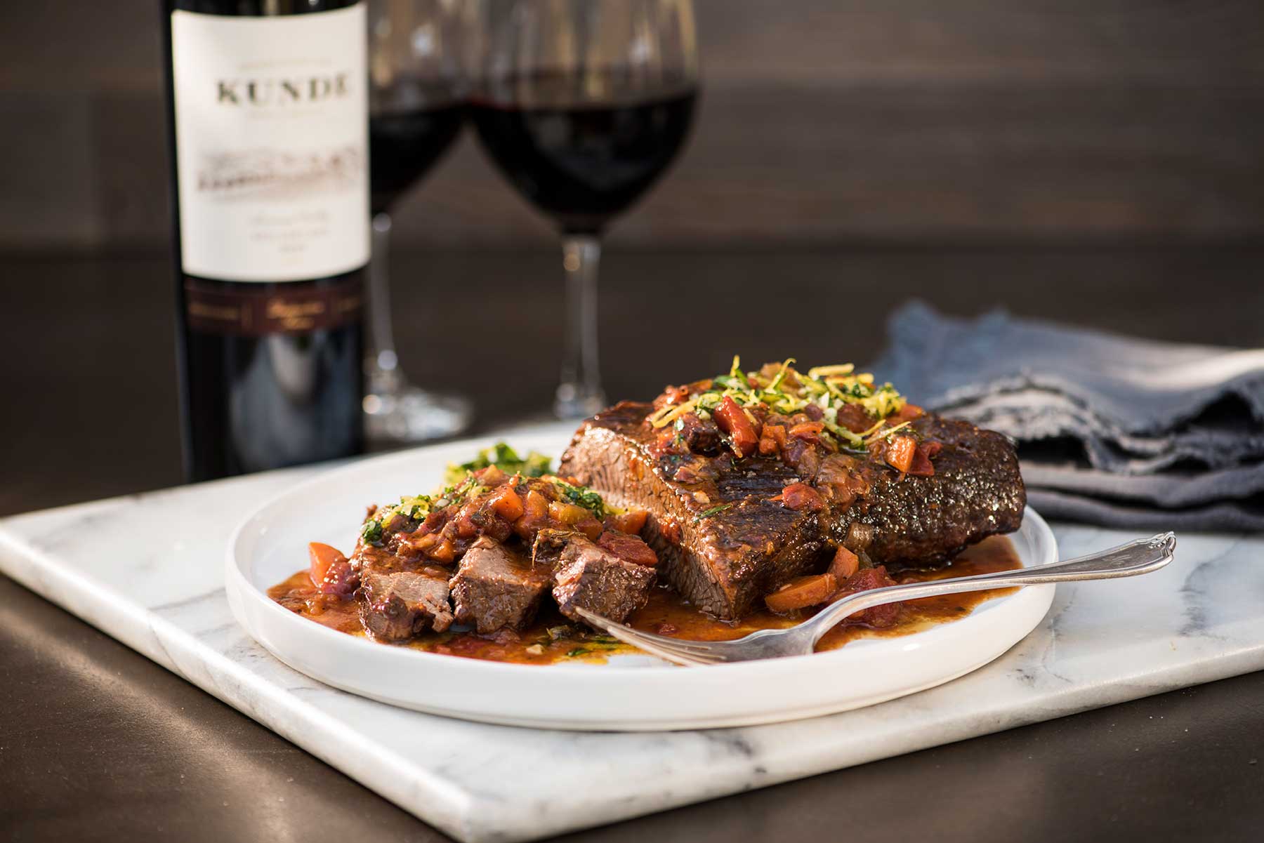 Savory Braised Beef Brisket with Zesty Gremolata