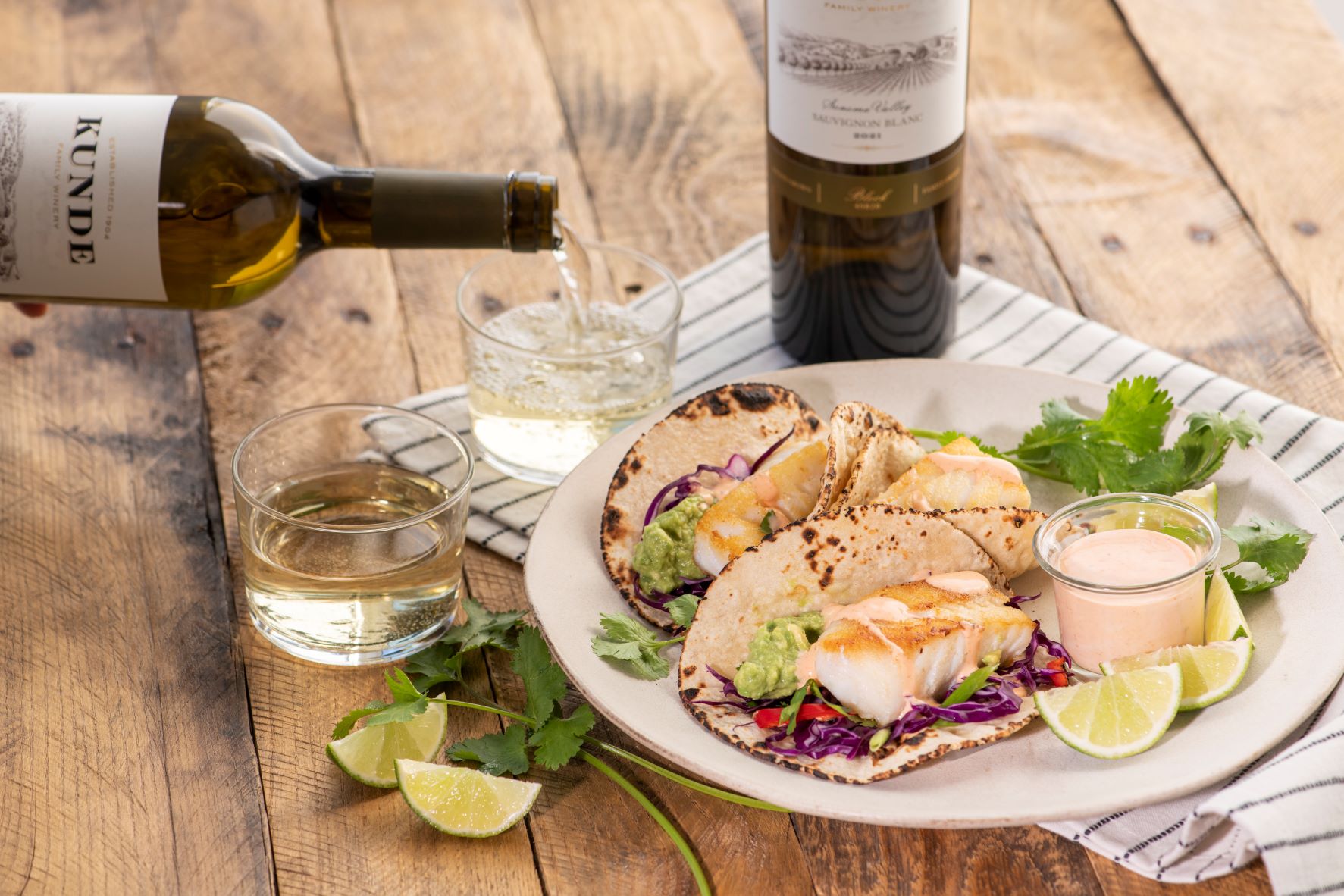 Sriracha Lime Grilled Fish Tacos