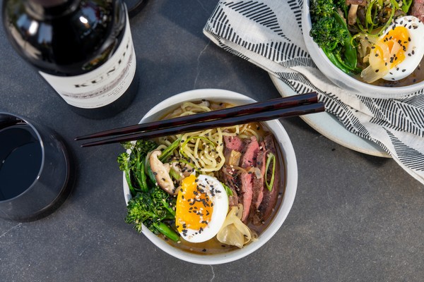 Ramen Noodles with Beef and Vegetables