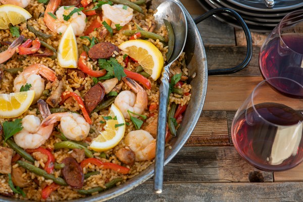 Chicken, Chorizo and Shrimp Paella