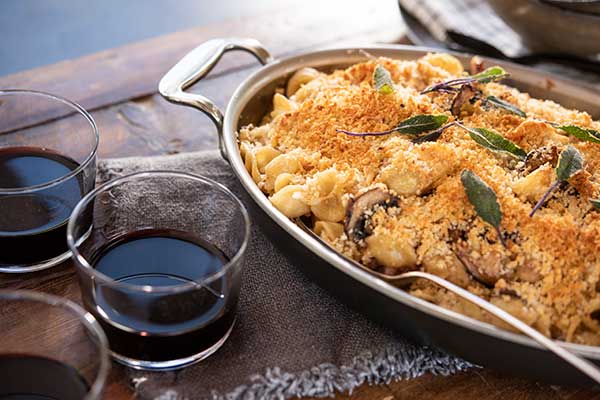 Mac and Cheese with Pancetta and Wildwood Mushrooms