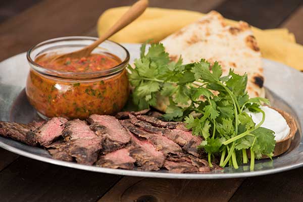 Skirt Steak with Red Chimichurri