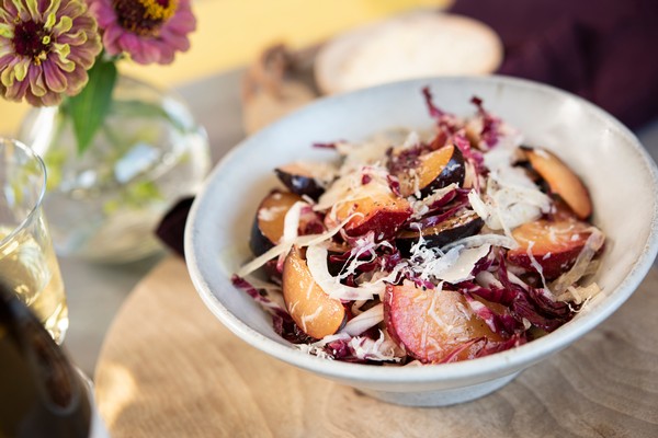 Plum and Parmesan Salad