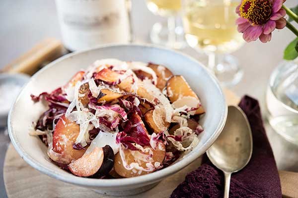 Plum and Parmesan Salad