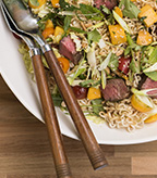 Asian Noodle Salad with Fresh Mango and Beef Filet