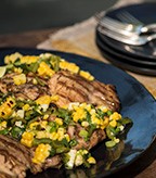 Recipe Image of Grilled Chicken with Corn and Green Chili Salsa