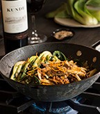 Recipe Image of Citrus Bok Choy, Shiitake Mushrooms and Beef Stir-Fry over Rice