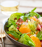 Crab Salad with Tangerines and Ruby Beets