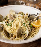 Linguini with Fresh Baby Clams in a Chardonnay Infused White Sauce