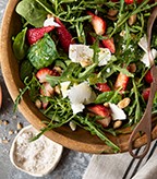 Spinach Strawberry Salad with Marcona Almonds
