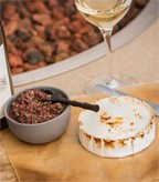Olive Tapenade served with Baked Brie Cheese and Crostini