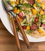 Asian Noodle Salad with Fresh Mango and Beef Filet
