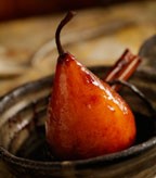 Baked Pears in Zinfandel and Dessert Cuvee Glaze