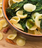 Orecchiette with Spinach and Garlic