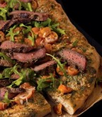 Pesto, Steak & Arugula Pizza