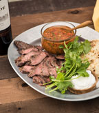 Skirt Steak with Red Chimichurri