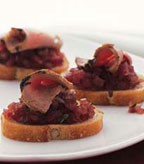 Red Onion Marmalade & Pork Canapes